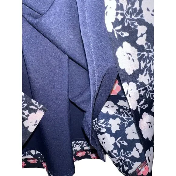 Women's Eliza J Floral Dress Size 10 Blue Pink - Picture 3 of 7